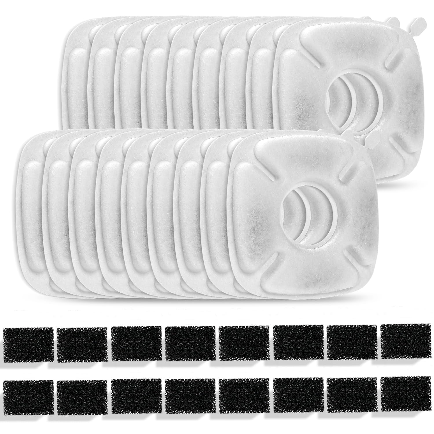 Pro Filter – 50-Pack Replacement Filters For Adult Masks – Made In USA, Sub-Micron Filtration, 40-Hour Rating