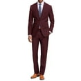 thumbnail image 1 of Braveman Classic Fit 2 Piece Men's Maroon Suit and Pant Tuxedos, 1 of 3
