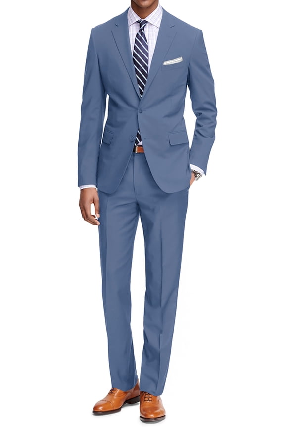 Classic Fit 2-Piece Men's Suit Jacket & Pant Set