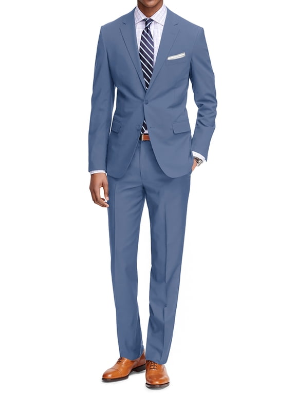 Classic Fit 2-Piece Men's Suit Jacket & Pant Set