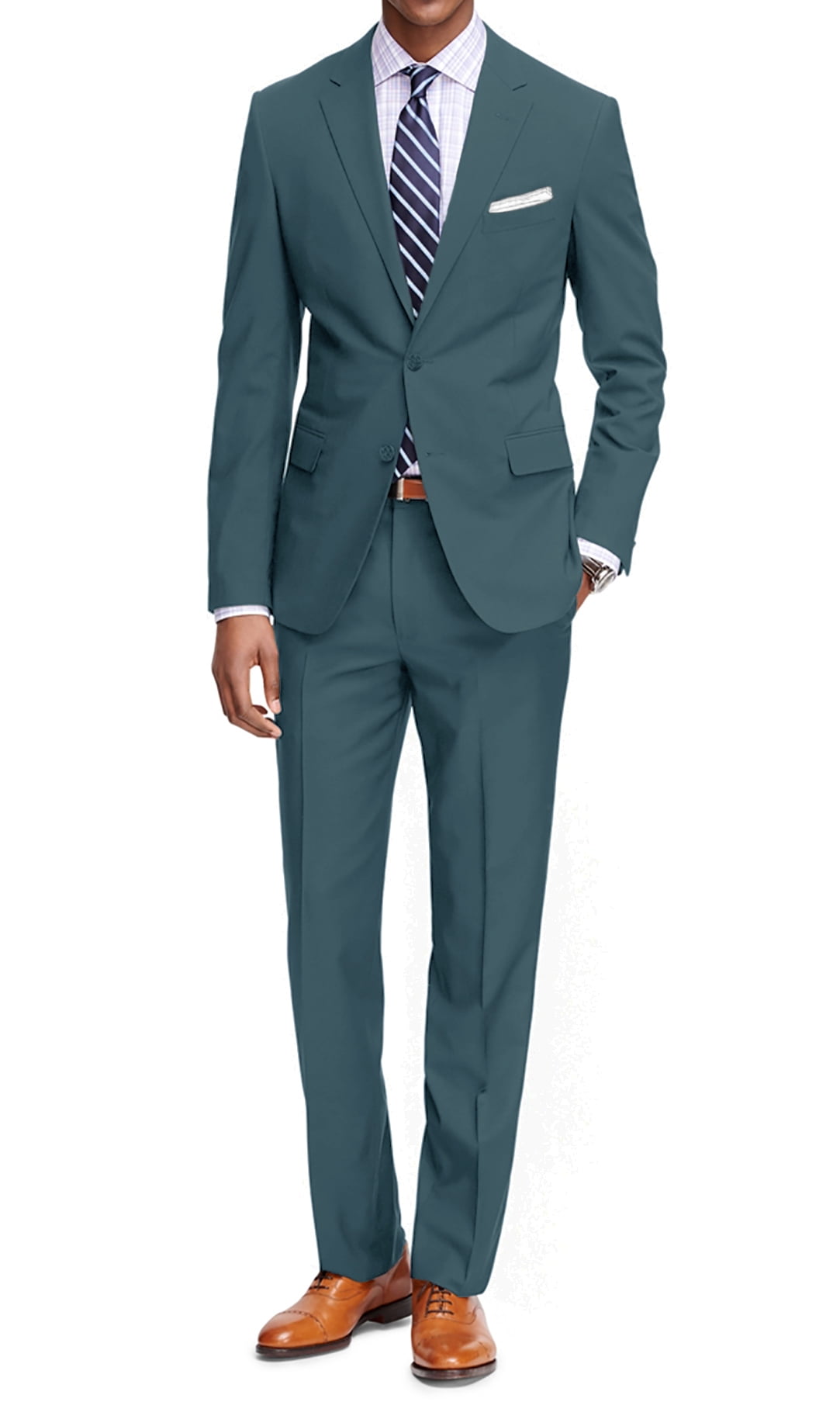 Sea Green Classic Fit Men's Suit Jacket & Pant Set