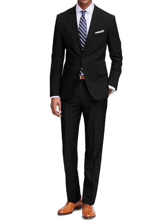 Classic Fit 2-Piece Men's Suit Jacket & Pant Set
