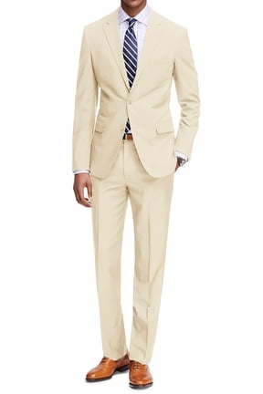 Classic Fit 2-Piece Men's Suit Jacket & Pant Set