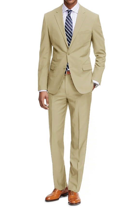 Classic Fit 2-Piece Men's Suit Jacket & Pant Set