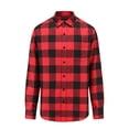 thumbnail image 1 of Braveman Men's Buffalo Plaid Button Down Classic Fit Flannel Shirt, 1 of 3