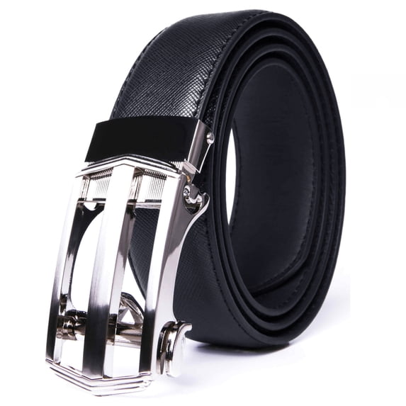 Braveman Men's Leather Automatic Buckle Ratchet Dress Belt