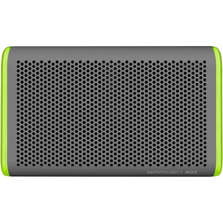 Braven 405 Portable Bluetooth Speaker - Silver/Green