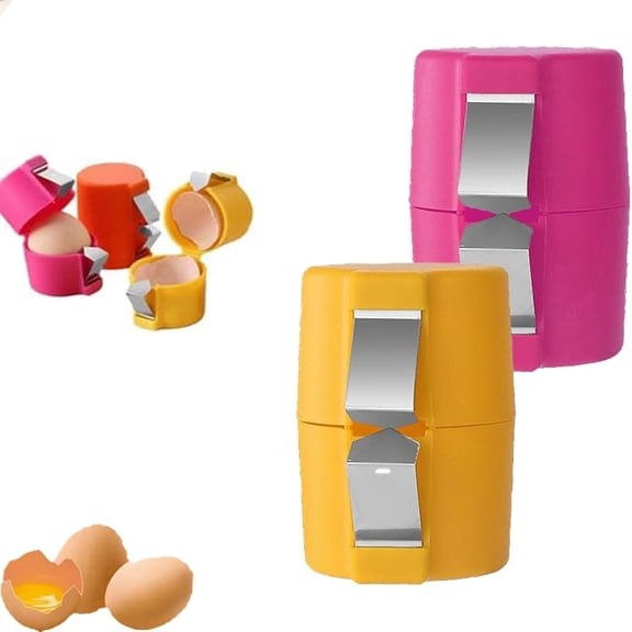 Braventix Egg Shell Opener, Centeride Egg Shell Opener For Raw And Hard Boiled Eggs, 2025 New Egg Cracker Tool For Raw Eggs, Eggshell Separator Handheld Stainless Steel Eggshell Breaker