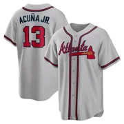 Braves R_onald_Acuna Jr.#13 Embroidered Baseball Jersey Shirts Outdoor Sports Casual Men Youth Tops