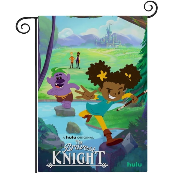 The Bravest Knight-themed Garden Flag. Perfect gift for fans, friends, and family members, and suitable for outdoor activities, party decorations11''x18''