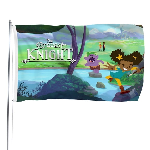 The Bravest Knight-themed Printed Flag Perfect gift for fans, friends, and family members, and suitable for indoor and outdoor activities, party decorations.35.4"x59" (90cm150cm)