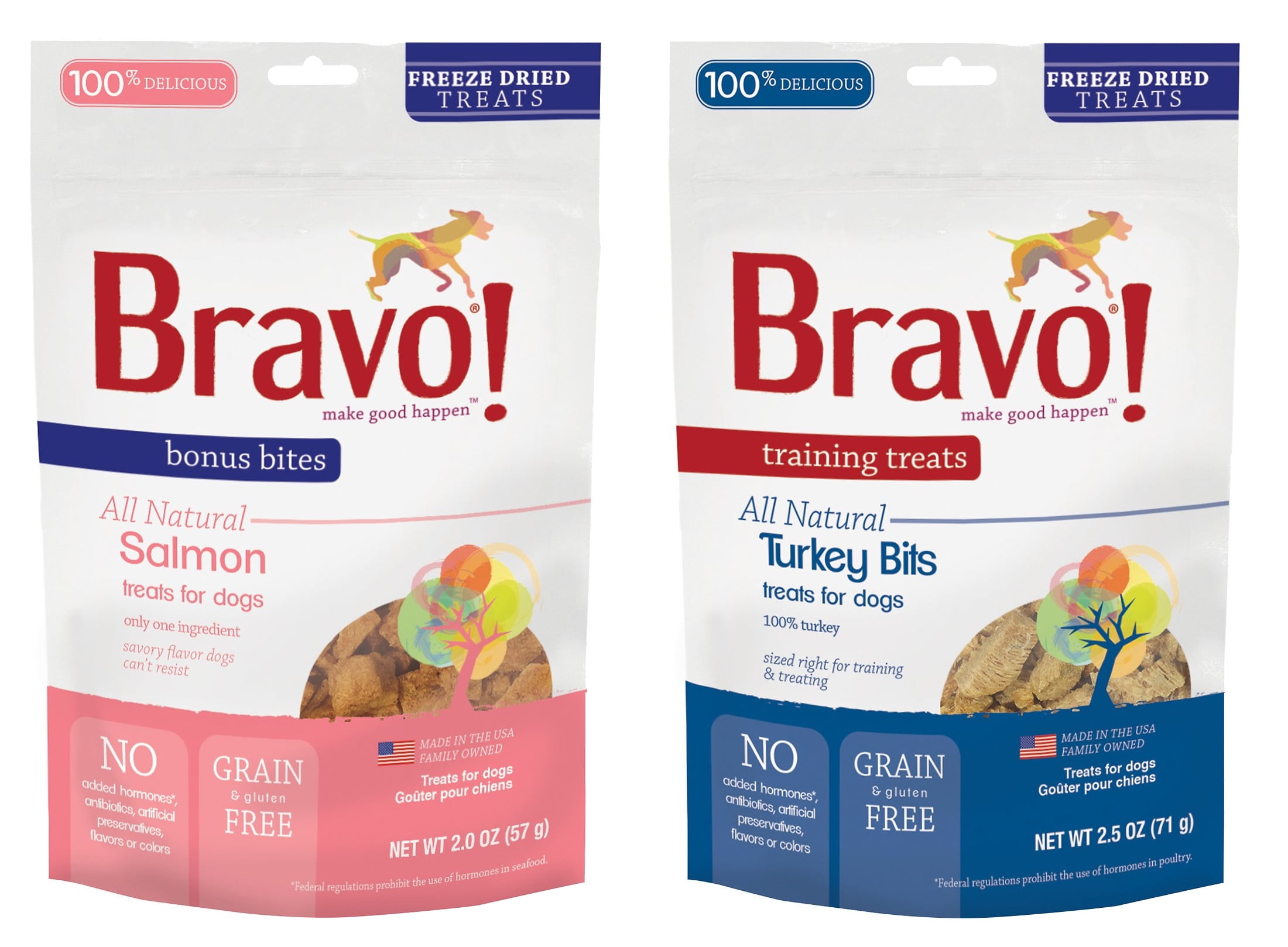 Bravo! Bonus Bites Salmon Freeze-Dried Dog Treats, 2-oz bag Bravo! Bonus Bites Salmon Freeze-Dried Dog Treats, 2-oz bag