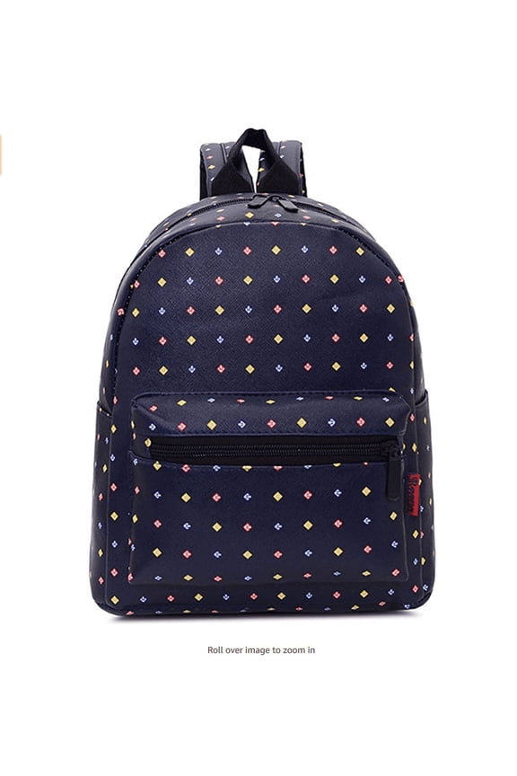 Fashion Design Leatherette 12" Backpack (Boat Anchor)