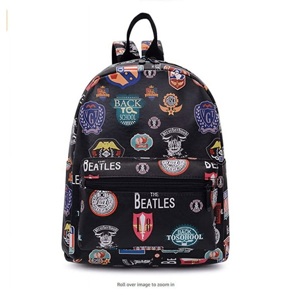 Bravo! Fashion Design Leatherette 12" Backpack (Signs)