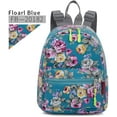 thumbnail image 1 of Bravo Floral Mini (10 Inch) School Backpack, Beautiful All-Purpose Casual Daypack, Floral Blue, 1 of 7