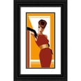 thumbnail image 1 of Bravo, Jordan 9x14 Black Ornate Wood Framed with Double Matting Museum Art Print Titled - Elegantly Alana, 1 of 4