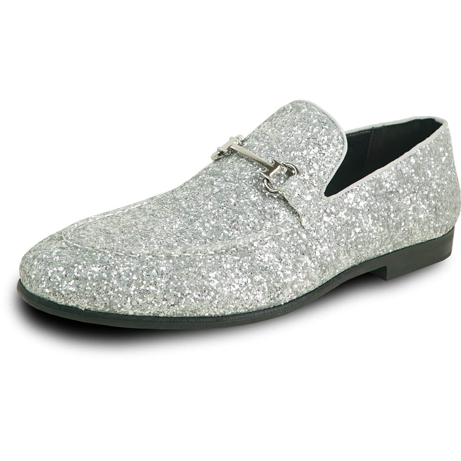 Bravo! Men Dress Shoe Prom-2 Loafer Modern Metallic Glitter for