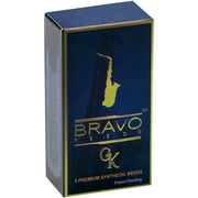 Bravo Reeds Synthetic Alto Saxophone Reed 5 Pack 2.5