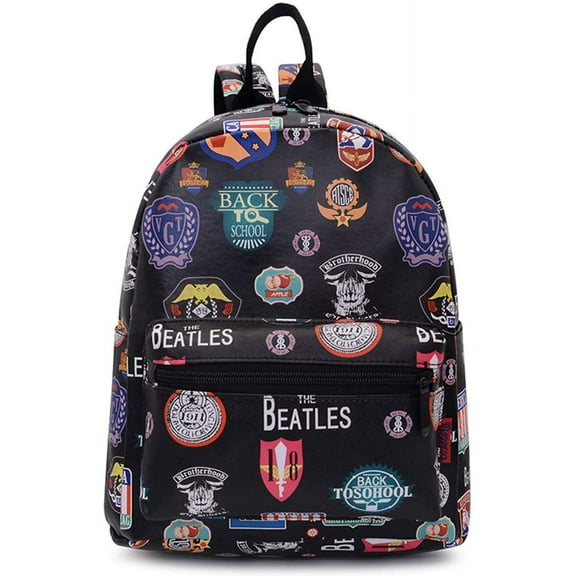 Bravo Small Backpack, Beautiful Fashion Design Casual Daypack, All Purpose Usage Bag 12" (Signs)
