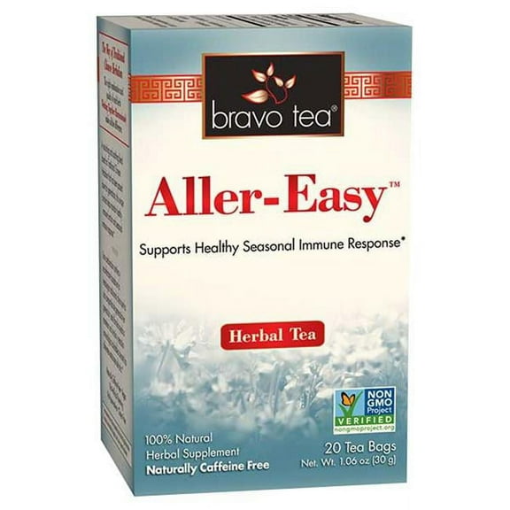Bravo Tea Aller-Easy Herbal Tea Bags for Healthy Seasonal Immune Response, 20 Ea