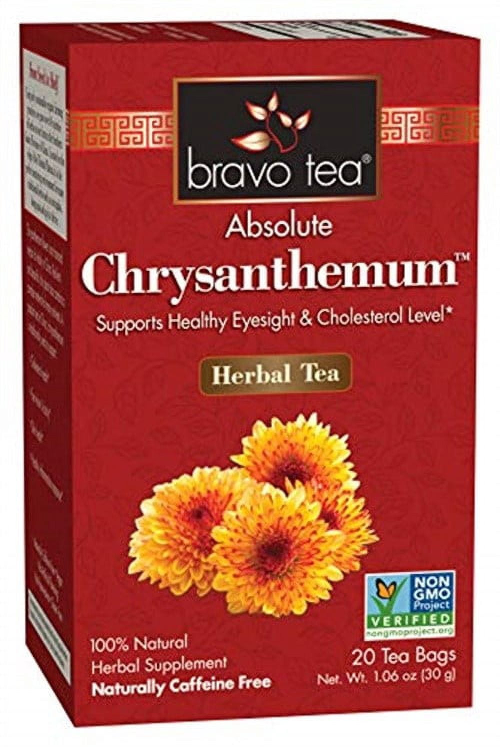 Bravo Tea Absolute Chrysanthemum Herbal Tea Bags, 20 Ea, 3 Pack