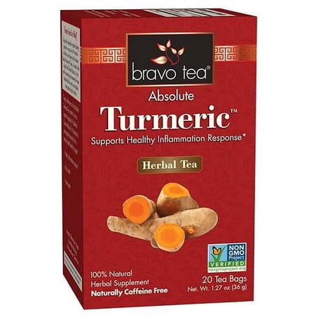 Bravo Tea Absolute Tumeric Herbal Tea Bags, 20 Ea, 2 Pack