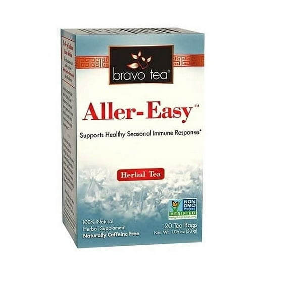 Bravo Tea Aller-Easy Herbal Tea Bags for Healthy Seasonal Immune Response, 20 Ea, 6 Pack