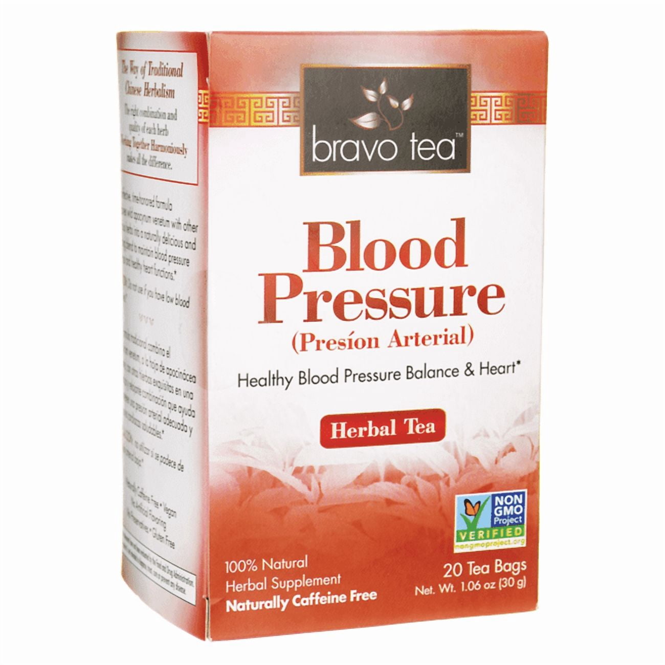Bravo Tea Blood Pressure Tea, 20 bags/box, Herbal Blend - Walmart.com