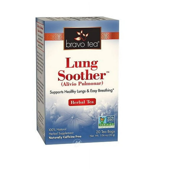 Bravo Tea Lung Soother Herbal Tea Bags, 20 Ea