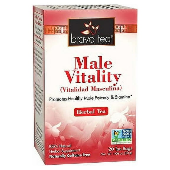 Bravo Tea Male Vitality Herbal Tea Bags, 20 Ea, 3 Pack