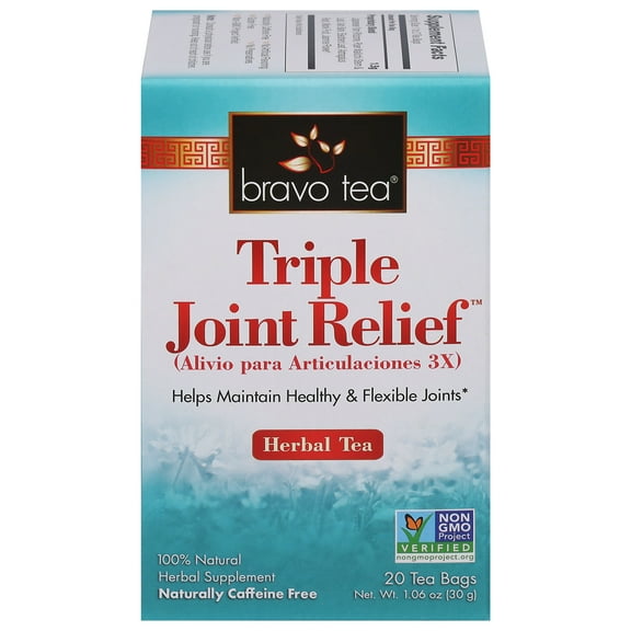 Bravo Tea Triple Joint Relief Herbal Tea Bags, 20 Ea