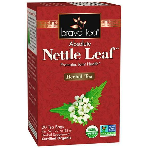 Bravo Teas Nettle Leaf Tea Organic Tea Bags, 20 Count