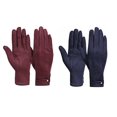 thumbnail image 1 of Bravo! Warm Winter Gloves with Faux Pearl Fleece Lined Thick Touchscreen Gloves Set of 2 Red and Blue, 1 of 5