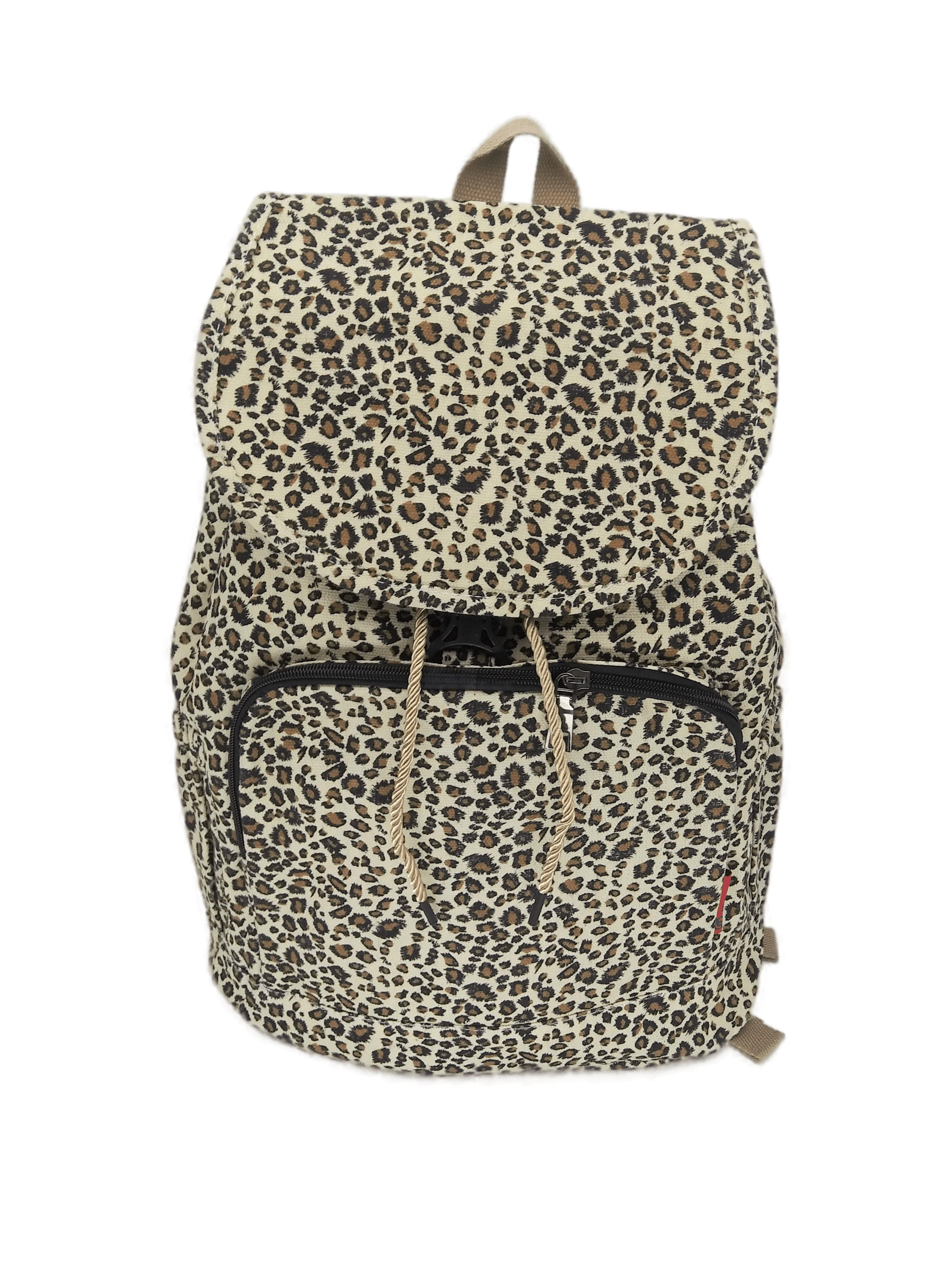Bravo Women s Backpack Animal Print Leopard Cheetah Rucksack Drawstring Bag Walmart