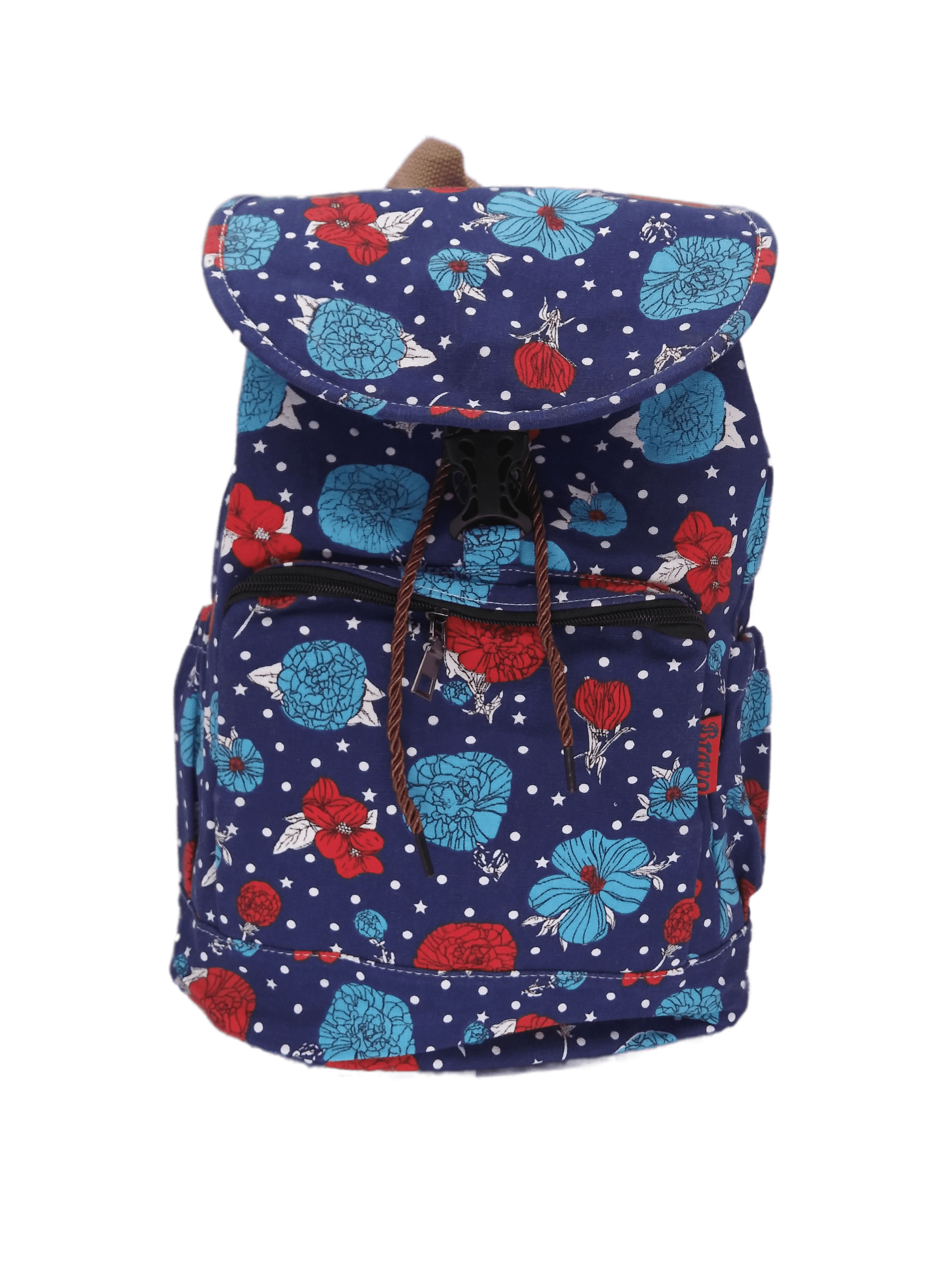 Bravo! Women's Backpack Floral Water Pattern Rucksack Drawstring Bag ...