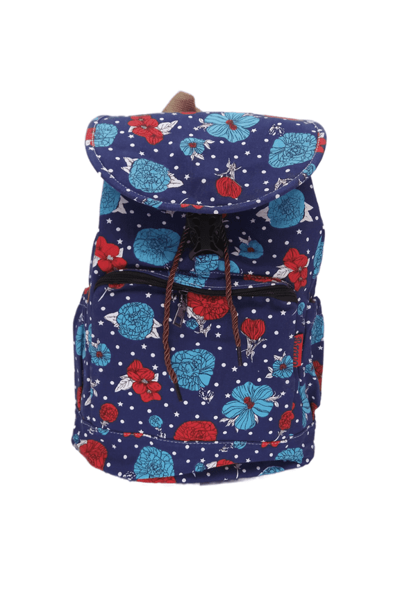 Women's Backpack Floral Water Pattern Rucksack Drawstring Bag