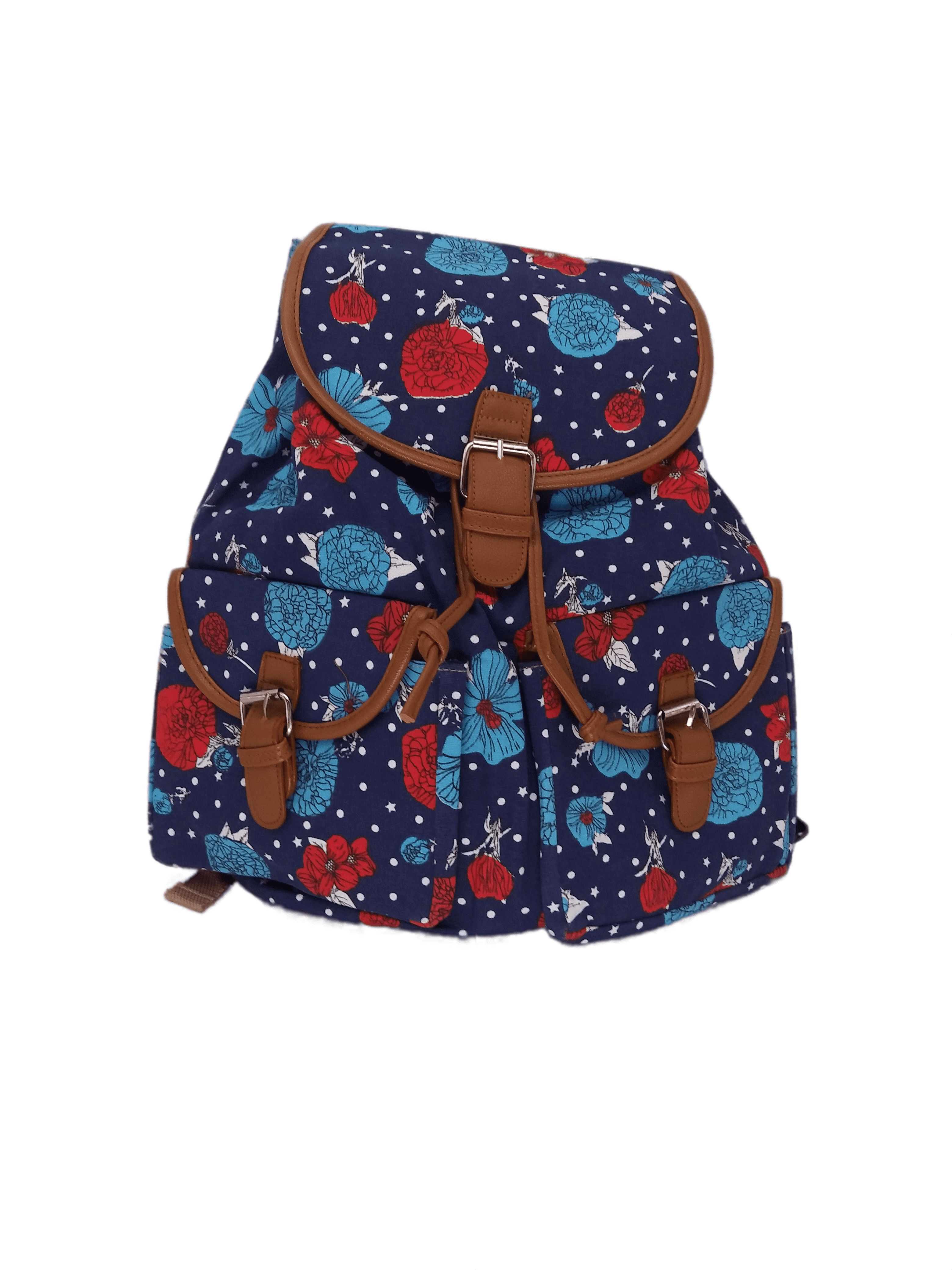 Bravo! Women's Backpack Floral Water Pattern Rucksack Drawstring ...