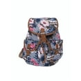 thumbnail image 1 of Bravo! Women's Backpack Flower Bloom Leaves Nature Rucksack Drawstring Bag, 1 of 3