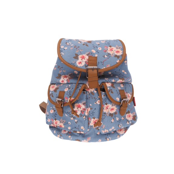 Bravo! Women's Backpack Flower Plum Blossom Rucksack Drawstring