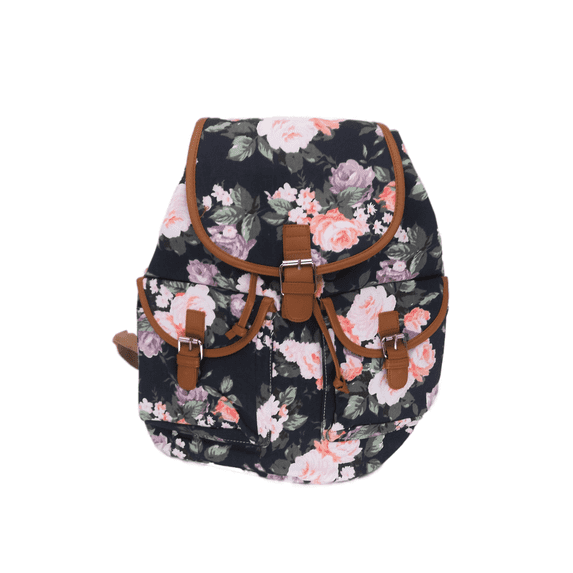 Bravo! Women's Backpack Flower Rose Nature Rucksack Drawstring