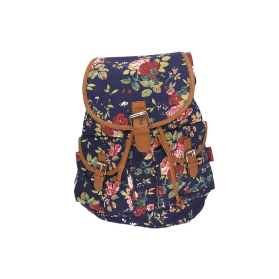 Bravo! Women's Backpack Roses Rucksack Drawstring