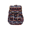 thumbnail image 1 of Bravo! Women's Backpack Tribal Pattern Rucksack Drawstring Bag, 1 of 3