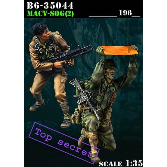 Bravo6 1:35 MACV-SOG Top Secret Vietnam War #2 - 2 Resin Figures #B6-35044