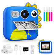 Bravokids Kids Camera Instant Print,1080P Kids Instant Cameras, Christmas Birthday Gifts for Girls Boys Age 3-12, Toddler Digital Cameras for 3 4 5 6 7 8 9 10 Year Old Girl