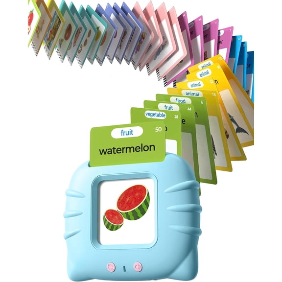 Bravokids Talking Flash Cards, Montessori-Inspired Learning System for Toddlers 1-3, Play, Learn, and Explore with 224 Words