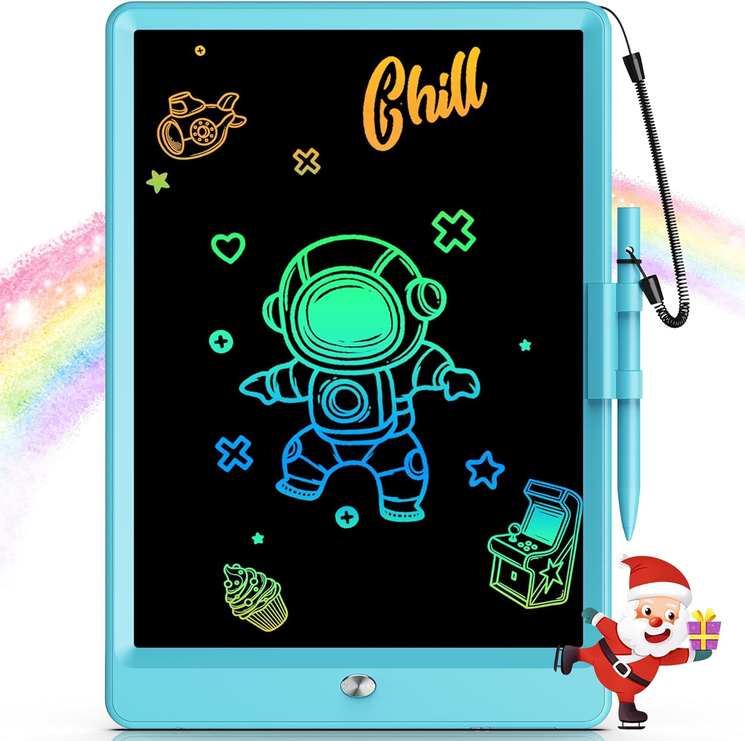 LCD Writing Tablet for Kids, Toddler Toys 2Pck Drawing Tablet Doodle Board  12 inch Writing Pad Drawing Tablet, Travel Essentials Learning Games Boys