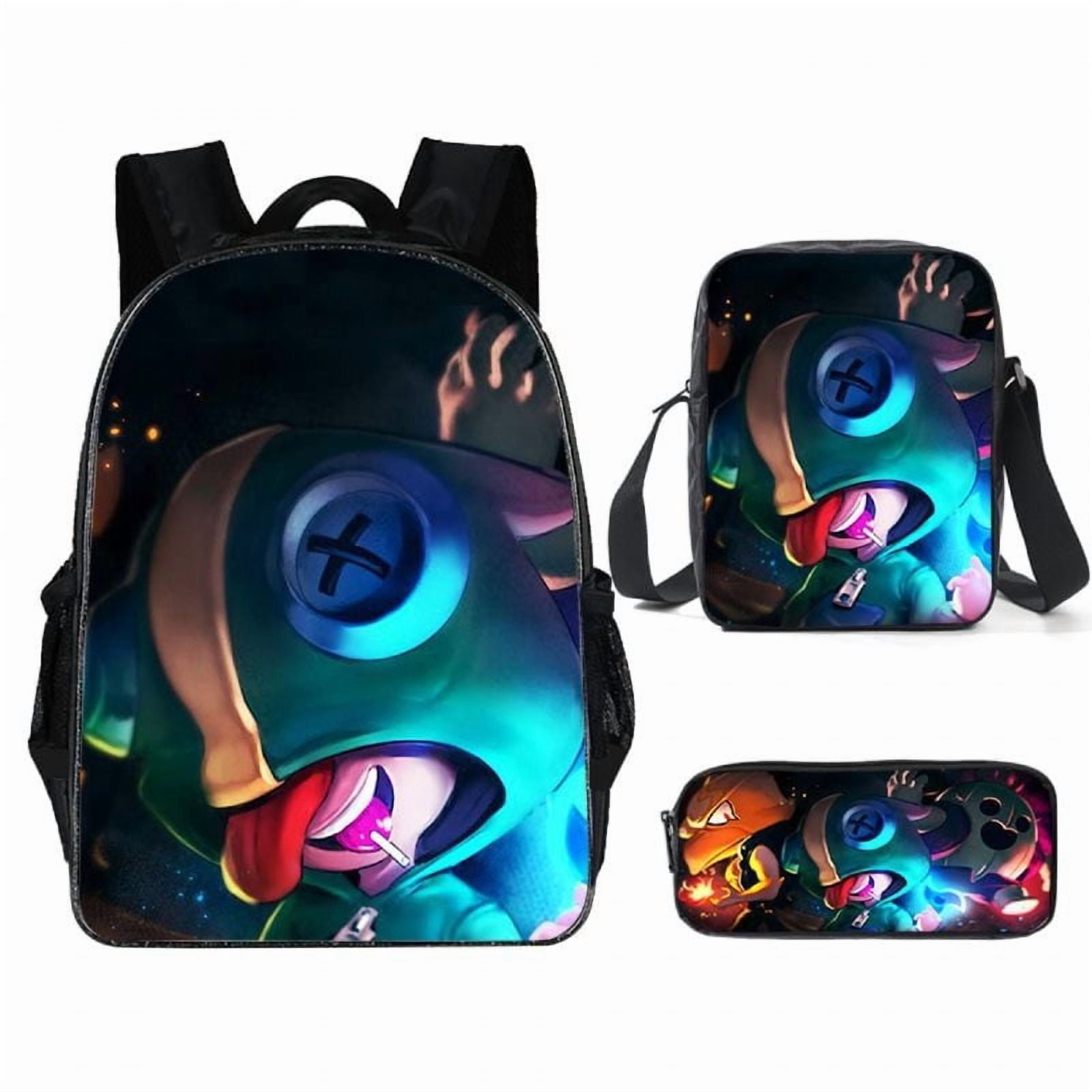 Brawl Stars Backpack Cartoon Little Horse Mary Print Student School Bag ...