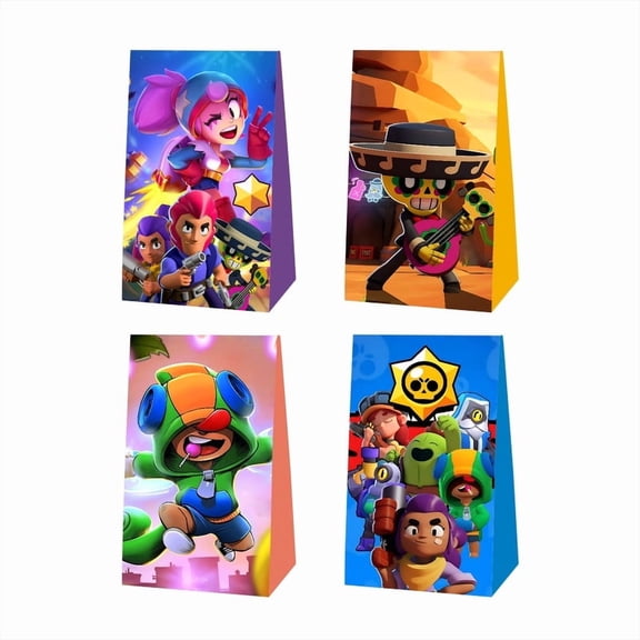 Brawl Stars Candy Bags Birthday Goodie Party Favor Decorations Treat Supplies