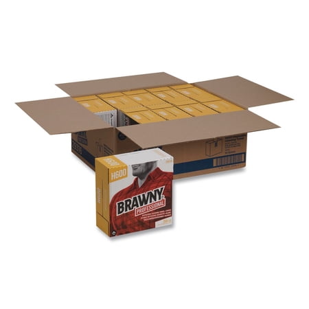 Brawny Industrial Lightweight Shop Towel 9 1/10" x 12 1/2" White 200/Box 29316