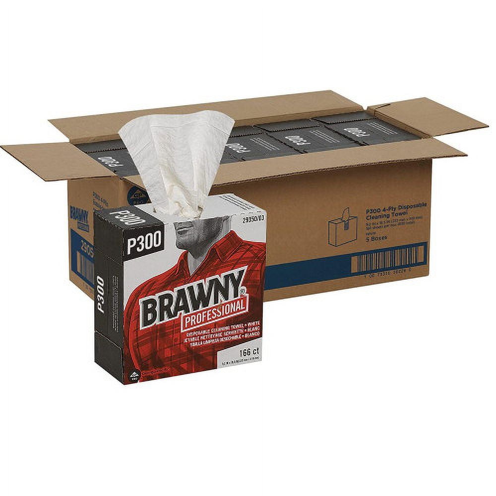 Medium Duty Scrim Reinforced Wipers, 4-Ply, 9.25 x 16.69, Unscented, White, 166/Box, 5 Boxes/Carton Medium Duty Scrim Reinforced Wipers, 4-Ply, 9.25 x 16.69, Unscented, White, 166/Box, 5 Boxes/Carton